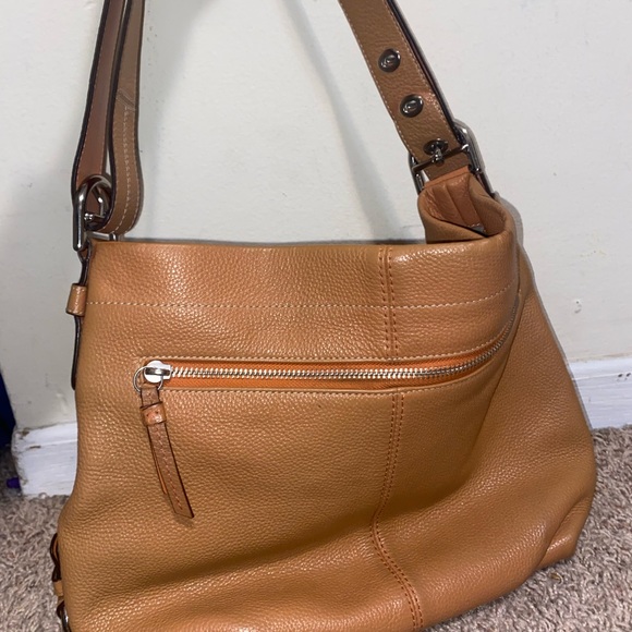 Coach F15064 Leather Duffle Pebbled Leather Bucket Bag Good Condition - Picture 5 of 7